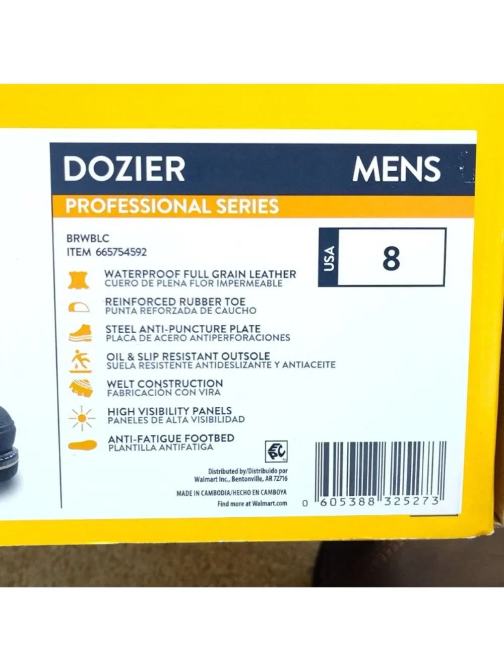Herman Survivors Dozier Men 8 Steel Toe Work Boot Waterproof Leather ASTM Rated